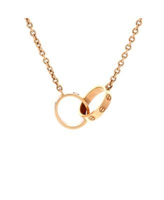Love Interlocking Necklace 18K Rose Gold by  CARTIER