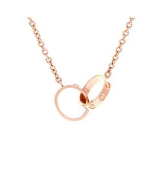 Love Interlocking Necklace 18K Rose Gold 18" by CARTIER Love Interlocking Necklace 18K Rose Gold 18" by CARTIER