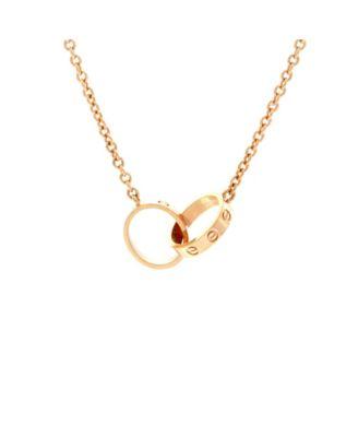 Love Interlocking Necklace 18K Rose Gold by  CARTIER