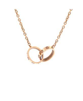 Love Interlocking Necklace 18K Rose Gold by  CARTIER