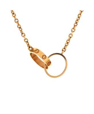 Love Interlocking Necklace 18K Rose Gold by  CARTIER