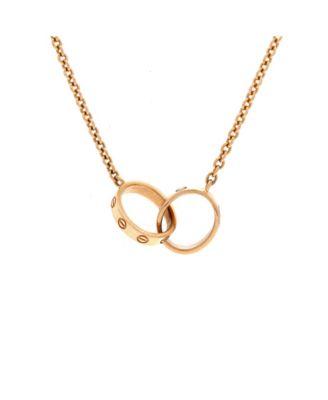 Love Interlocking Necklace 18K Rose Gold by  CARTIER