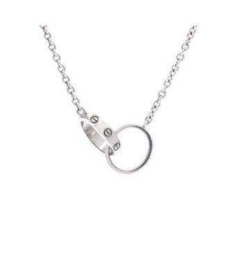 Love Interlocking Necklace 18K White Gold by  CARTIER