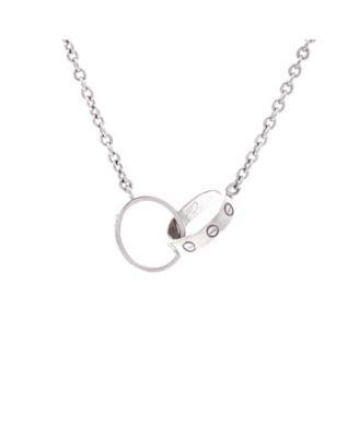 Love Interlocking Necklace 18K White Gold by  CARTIER