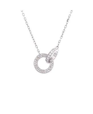 Love Interlocking Pave Necklace 18K White Gold and Diamonds by  CARTIER