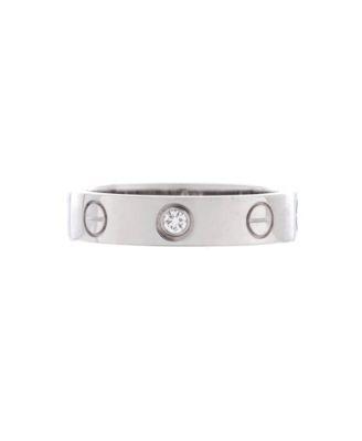 Love Wedding Band 1 Diamond Ring 18K White Gold with Diamond by  CARTIER
