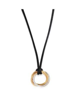 Medium Model Trinity 18k 3 Tone Gold Necklace by  CARTIER