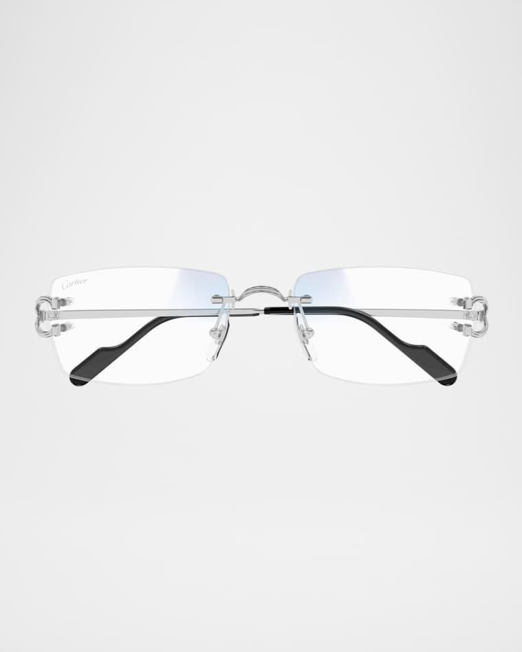 Men's Metal Rectangle Optical Frames by CARTIER