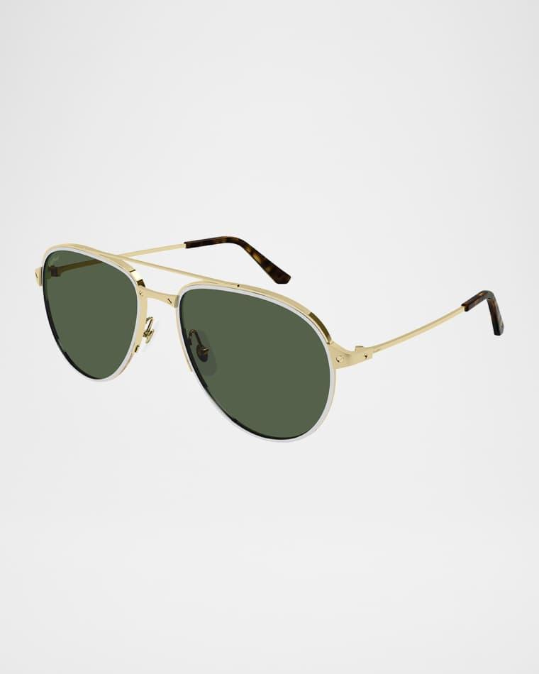 Men's Polarized Aviator Sunglasses by CARTIER