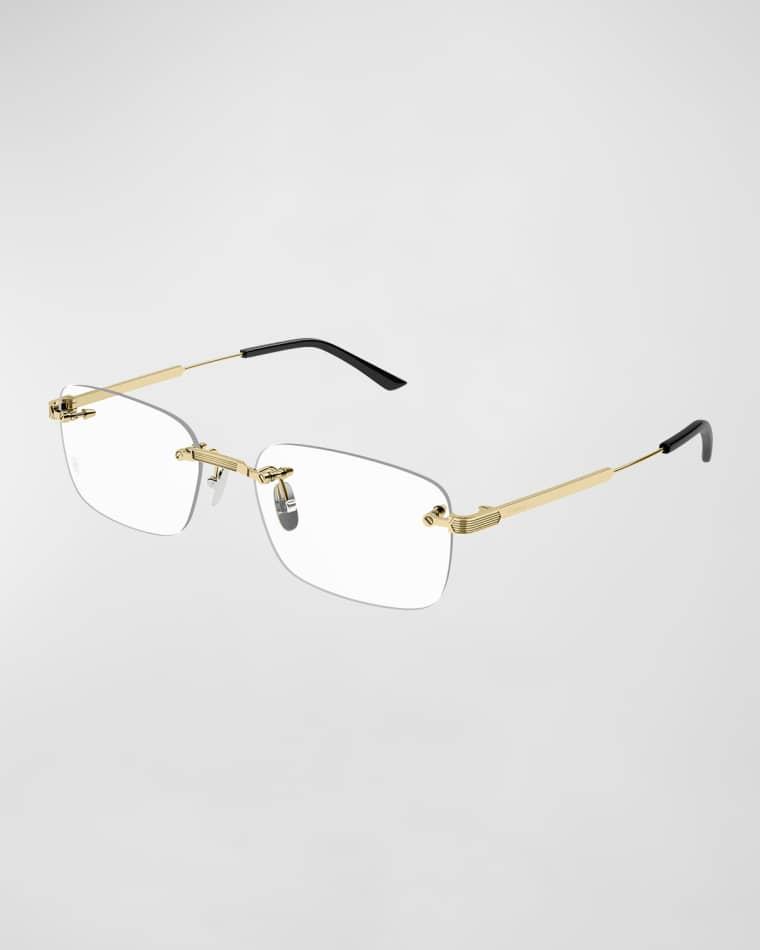 Men's Rectangle Titanium Optical Glasses by CARTIER