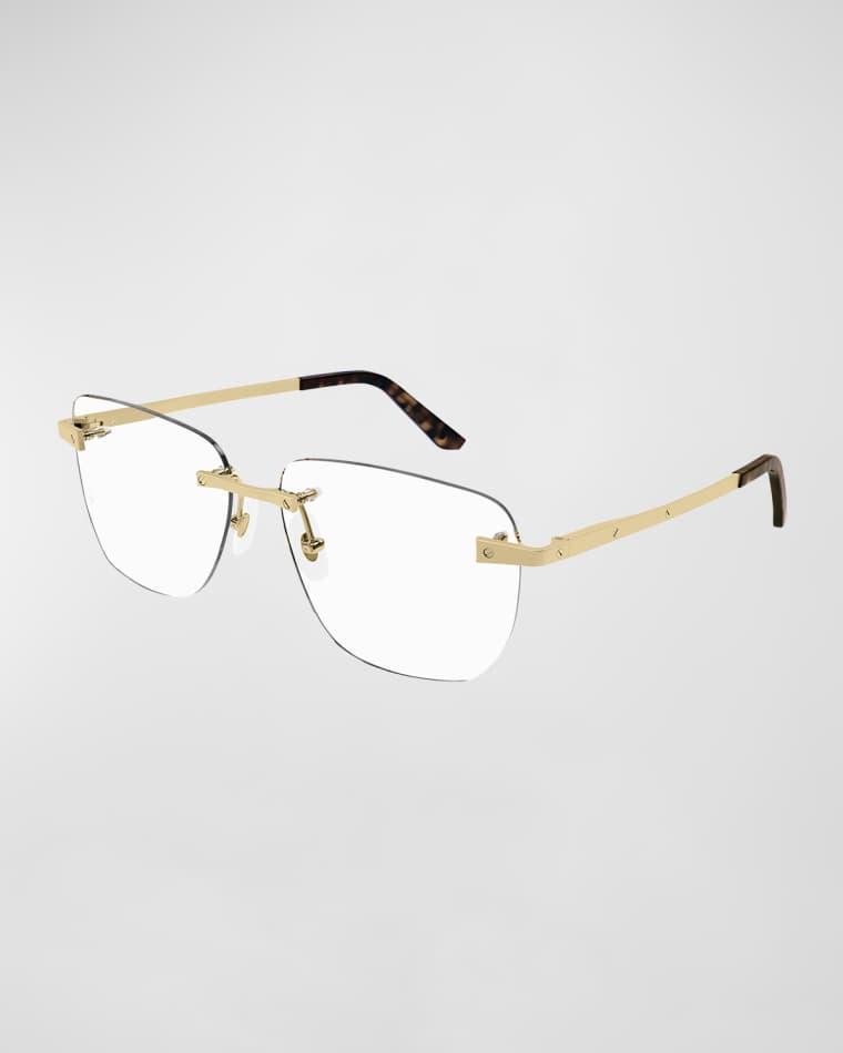 Men's Rimless Metal Optical Glasses by CARTIER