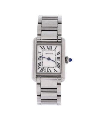 Must de Cartier Tank Quartz Watch in Stainless Steel 22mm by CARTIER Must de Cartier Tank Quartz Watch in Stainless Steel 22mm by CARTIER