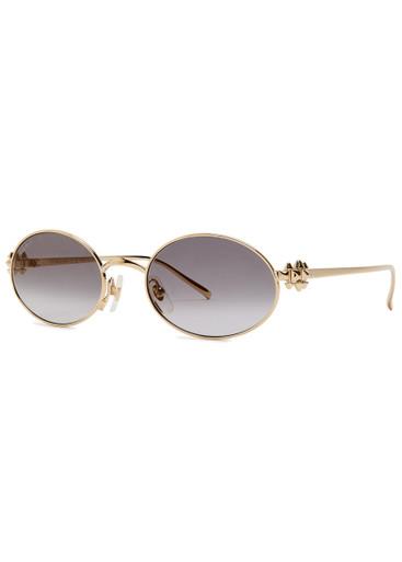 Oval-frame sunglasses by CARTIER
