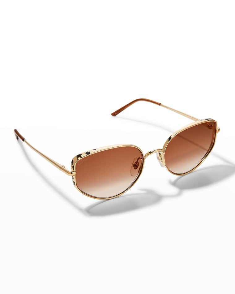 Panthere Metal Cat-Eye Sunglasses by CARTIER