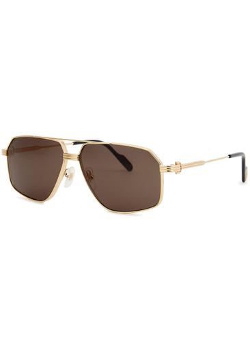 Première De Cartier aviator-style sunglasses by CARTIER