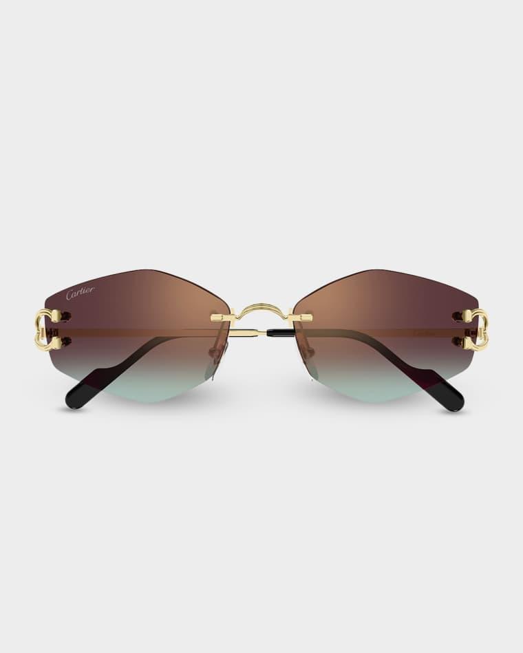Première de Cartier 56mm Geometric Sunglasses by CARTIER