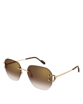 Signature C Square Sunglasses by CARTIER