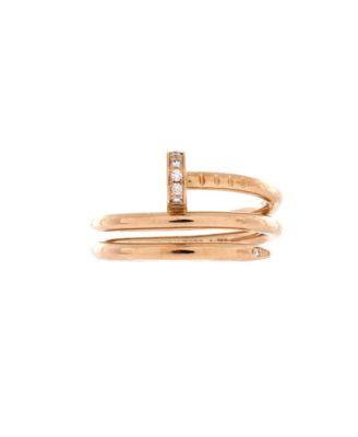 Small Juste un Clou Double Ring 18K Rose Gold and Diamonds by  CARTIER