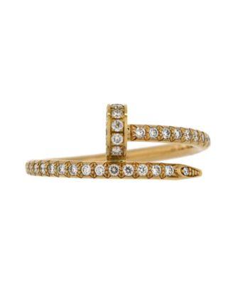 Small Juste un Clou Paved Ring 18K Gold with Diamonds by  CARTIER