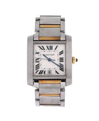 Tank Francaise Automatic Watch in Stainless Steel and Gold 28mm by  CARTIER