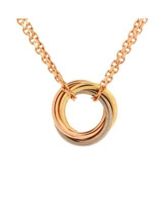 Trinity Choker Necklace 18K Tricolor Gold by  CARTIER