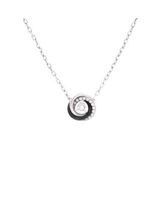Trinity Diamond Pendant Necklace 18K White Gold with Diamonds and Ceramic by  CARTIER