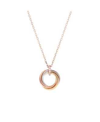 Trinity Pendant Necklace 18K Tricolor Gold and Diamonds by  CARTIER