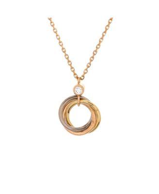 Trinity Pendant Necklace 18K Tricolor Gold with Diamond by  CARTIER