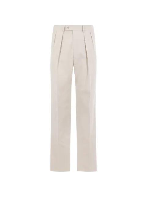 buttoned pleated tailored trousers by CARUSO