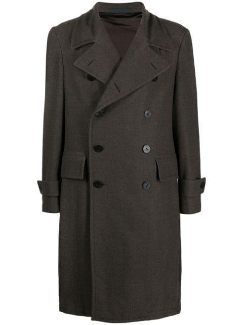 double-breasted wool overcoat by CARUSO