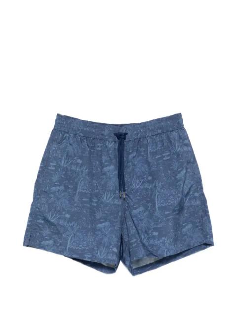 drawstring print shorts by CARUSO