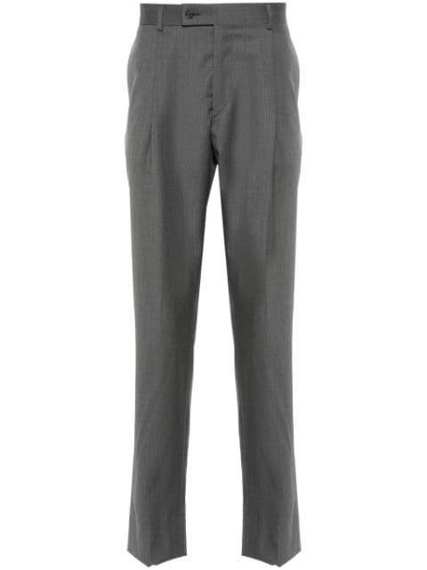pleat-detail wool trousers by CARUSO
