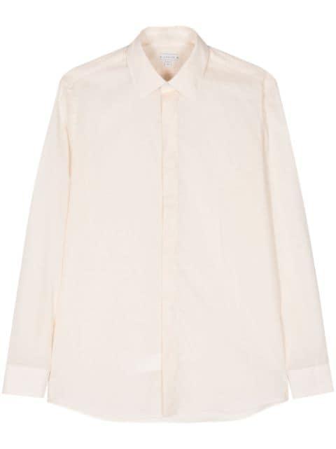 poplin tencel shirt by CARUSO
