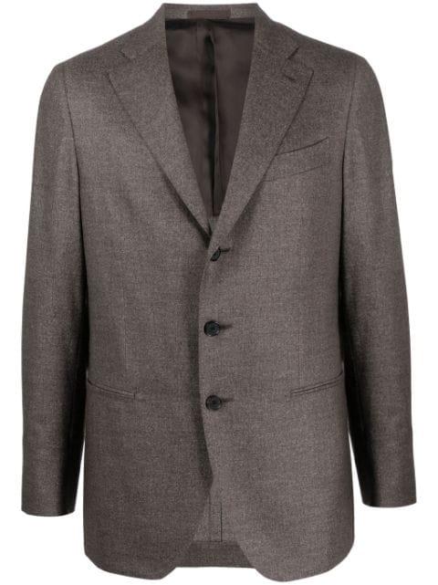 single-breasted wool blazer by CARUSO