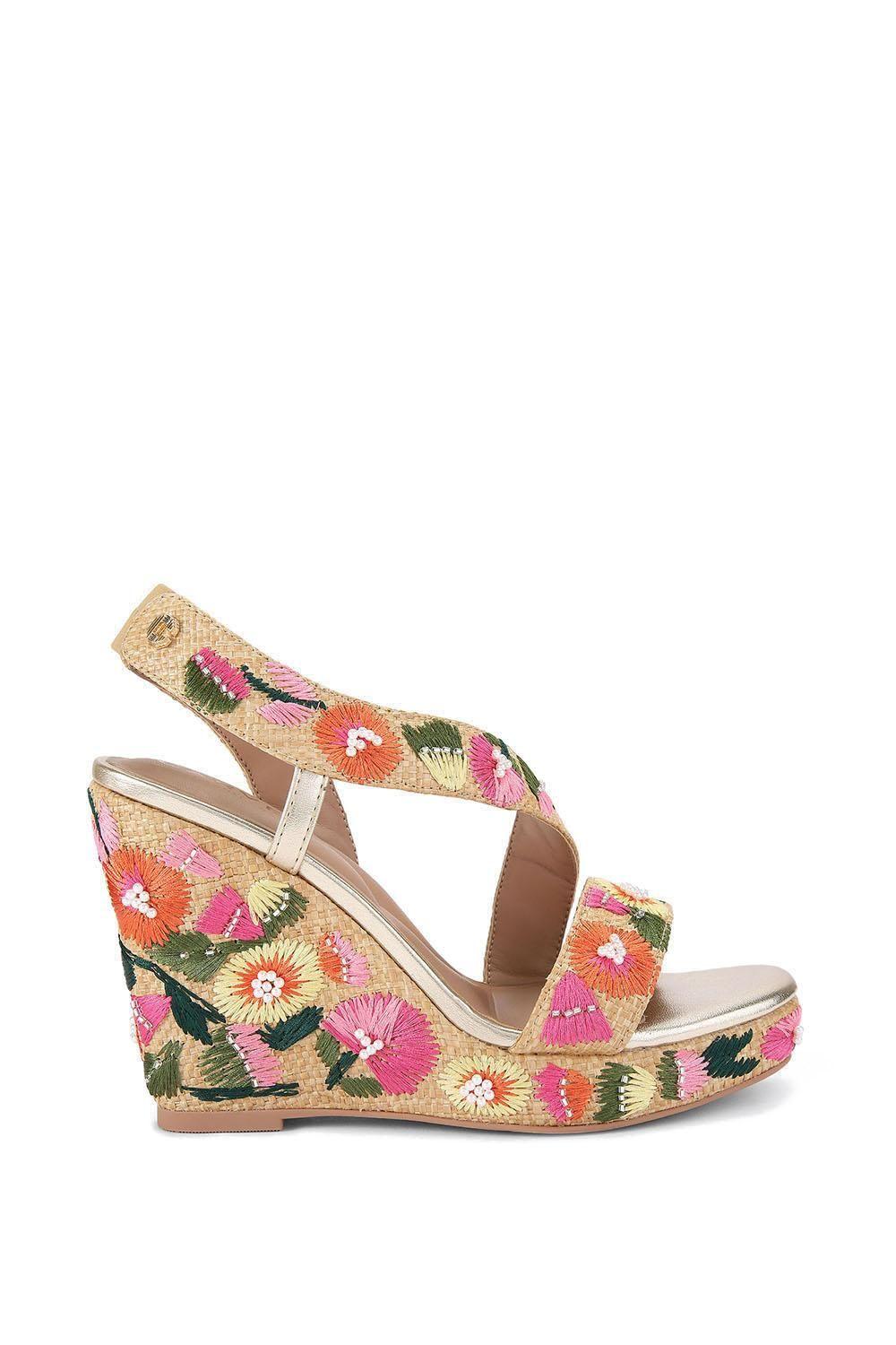 'Gala Wedge 110 Embroidery'  Heels by CARVELA
