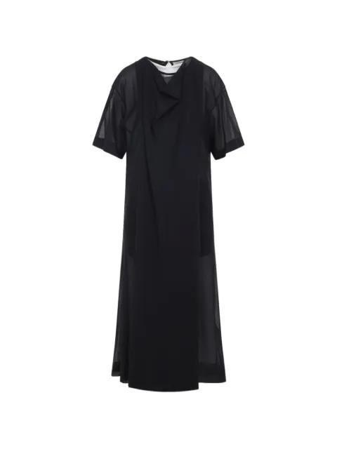 draped midi dress by CARVEN