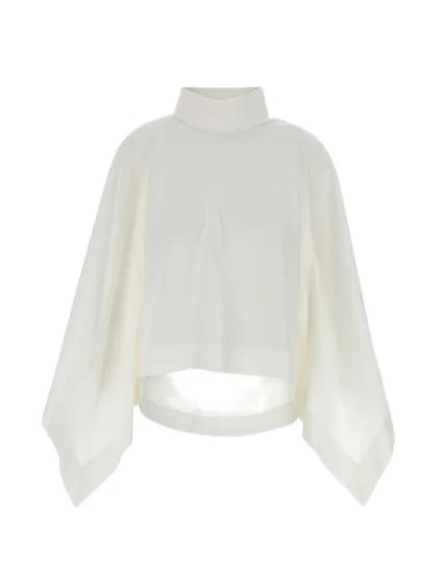 high-neck cotton cape by CARVEN