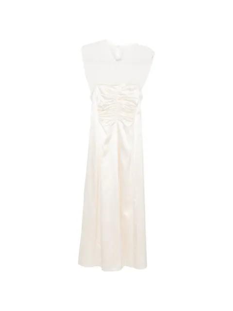 satin-finish maxi dress by CARVEN