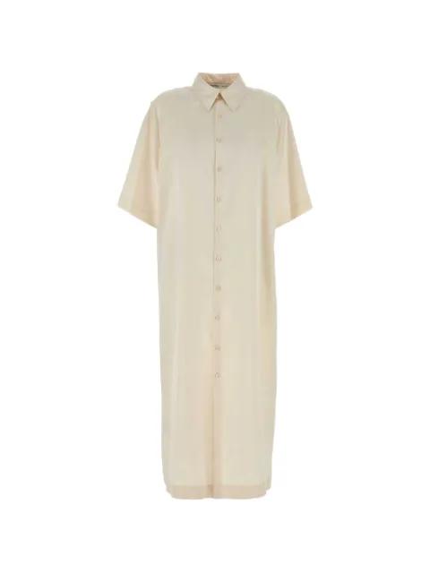satin-finish midi shirt dress by CARVEN