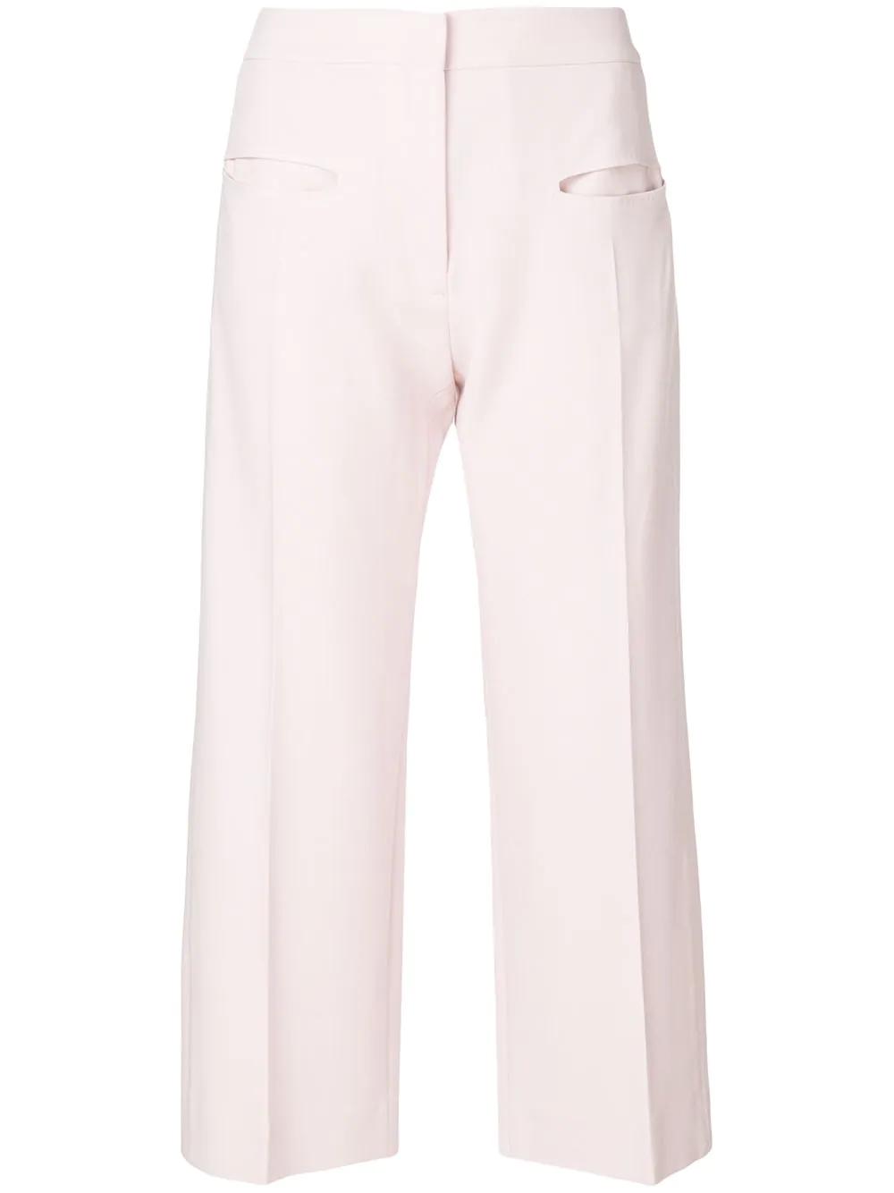 wide leg cropped pants by CARVEN