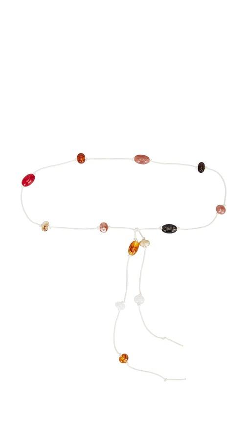 Casa Clara Cocos Beaded Belt in Neutral by CASA CLARA