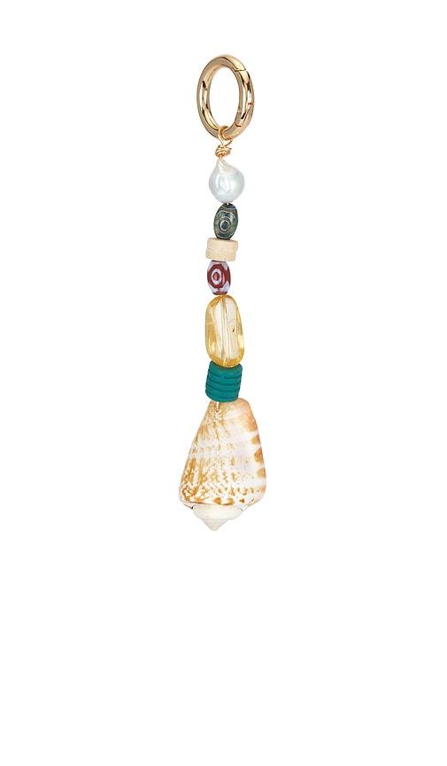 Casa Clara Colette Keychain in Metallic Gold by CASA CLARA
