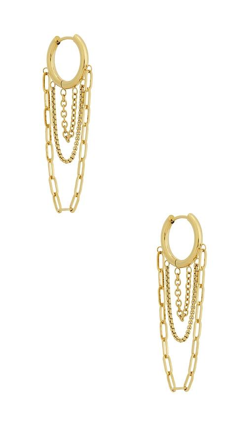 Casa Clara Emilia Statement Earrings in Metallic Gold by CASA CLARA