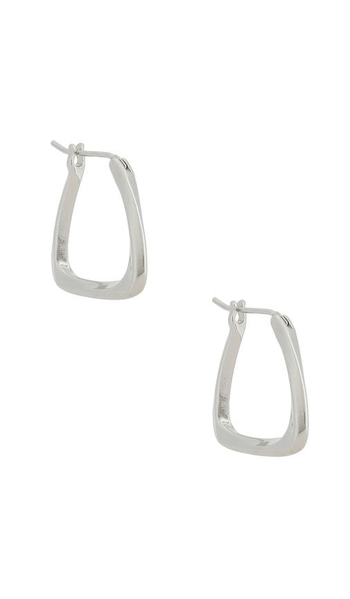 Casa Clara Jax Earrings in Metallic Silver by CASA CLARA