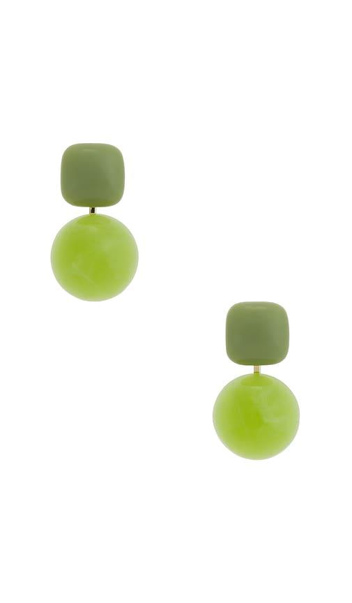 Casa Clara Koki Drop Earrings in Green by CASA CLARA
