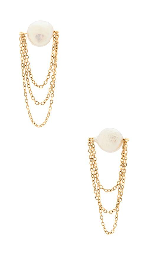 Casa Clara Larsen Pearl Drop Earrings in Ivory by CASA CLARA
