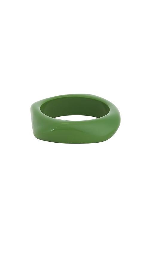 Casa Clara Luna Bangle in Green by CASA CLARA