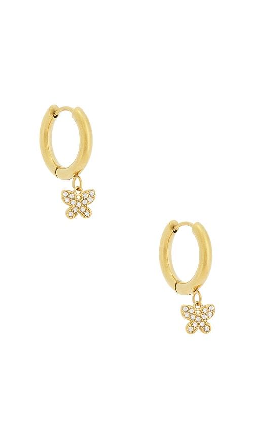 Casa Clara Mari Drop Earrings in Metallic Gold by CASA CLARA