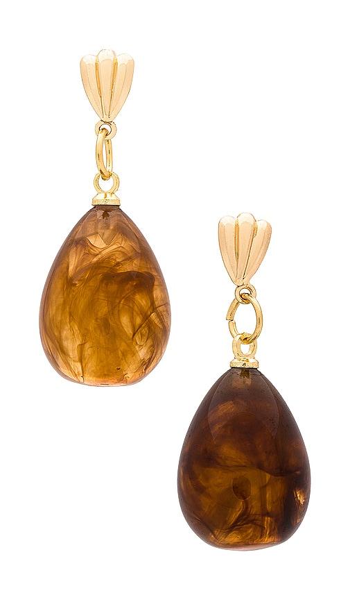 Casa Clara Midnight Earrings in Brown by CASA CLARA