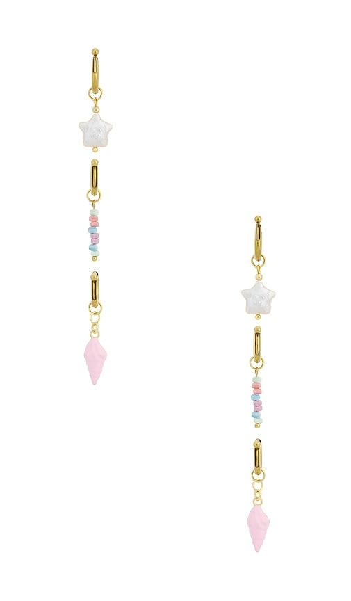 Casa Clara Sorbet Bikini Charms in Metallic Gold,Pink by CASA CLARA